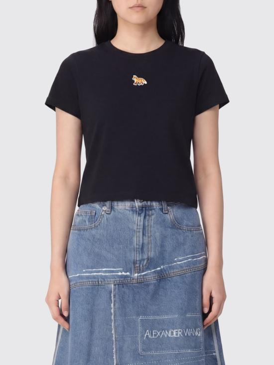 26SS 메종키츠네 베이비 폭스 베이비 티셔츠 PW00111KJ7026 P199 Black