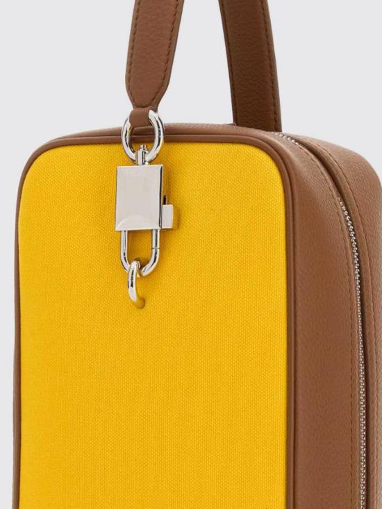 26SS 돌체앤가바나 Lock canvas and calfskin 핸드백 BM2449A0368 8Z282 Yellow - DOLCE & GABBANA