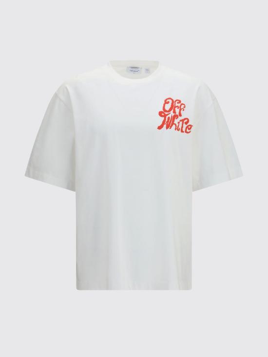 26SS 오프화이트 반팔 티셔츠 44MAA120S26J00M100 1000 White - OFF WHITE