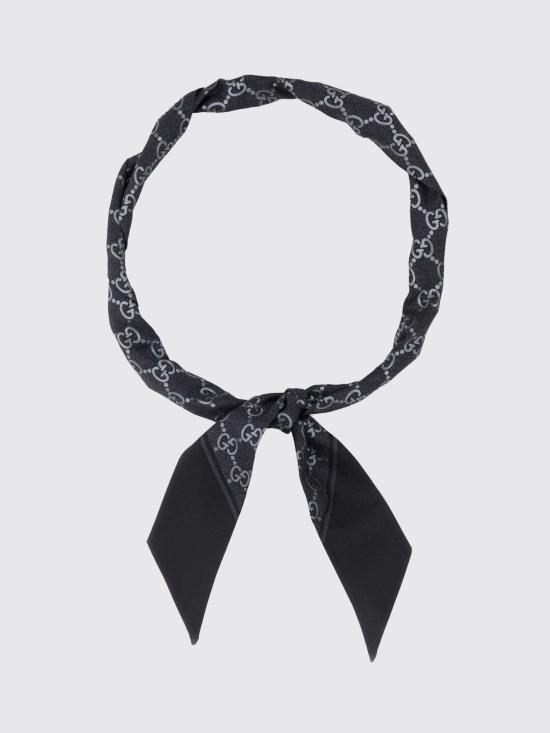 26SS 구찌 GG 실크 넥 보우 8122503G001 1060 Black