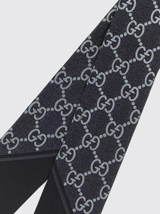 26SS 구찌 GG 실크 넥 보우 8122503G001 1060 Black - GUCCI