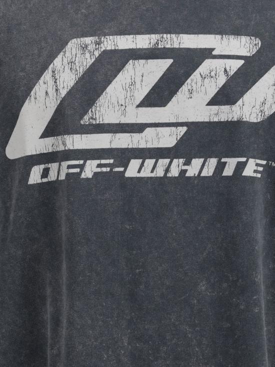 26SS 오프화이트 반팔 티셔츠 44MAA120S26J00A001 0001 Black - OFF WHITE