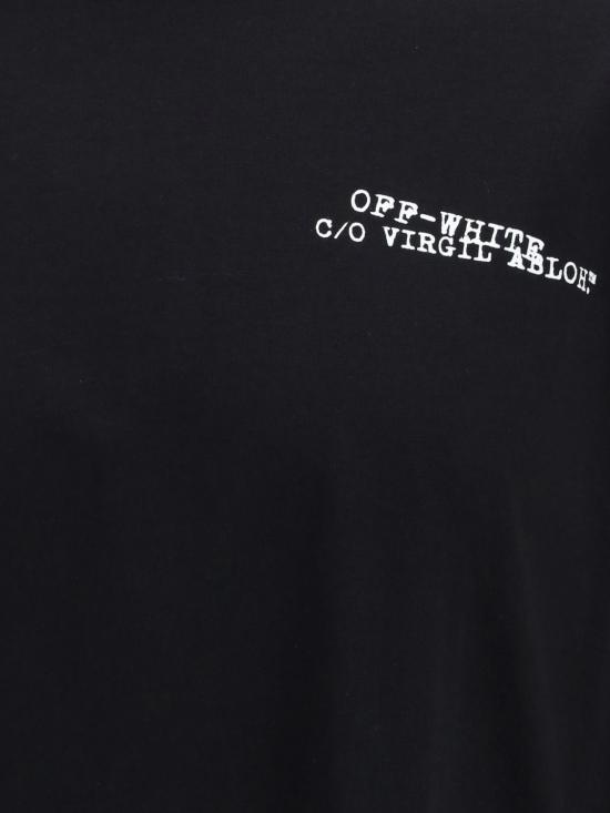 26SS 오프화이트 반팔 티셔츠 44MAA120S26J00K001 0001 Black - OFF WHITE