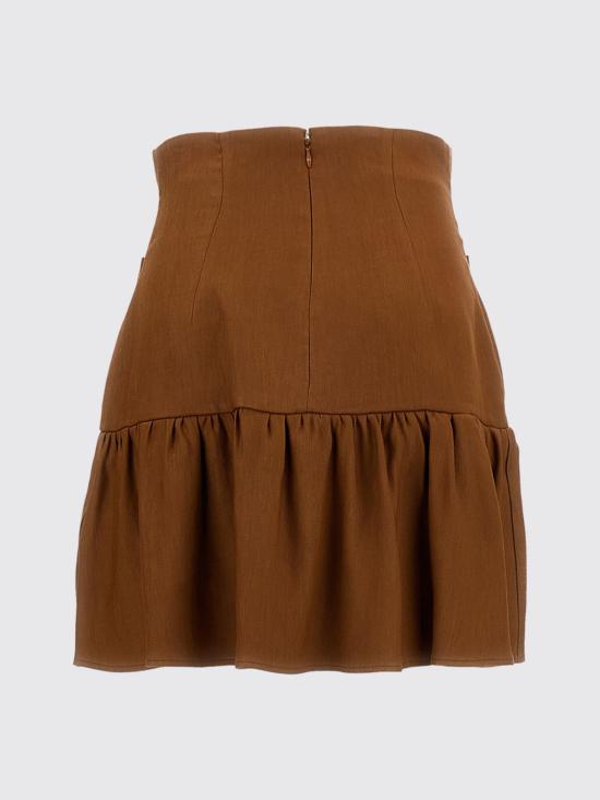 26SS 엘리자베타프랜치 미디 스커트 GO18662E2 600 Brown - ELISABETTA FRANCHI
