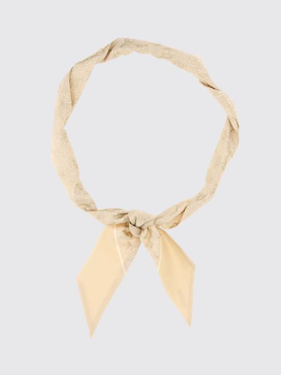 26SS 구찌 GG 실크 넥 보우 8122503G001 9078 White