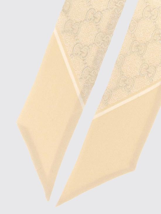 26SS 구찌 GG 실크 넥 보우 8122503G001 9078 White - GUCCI