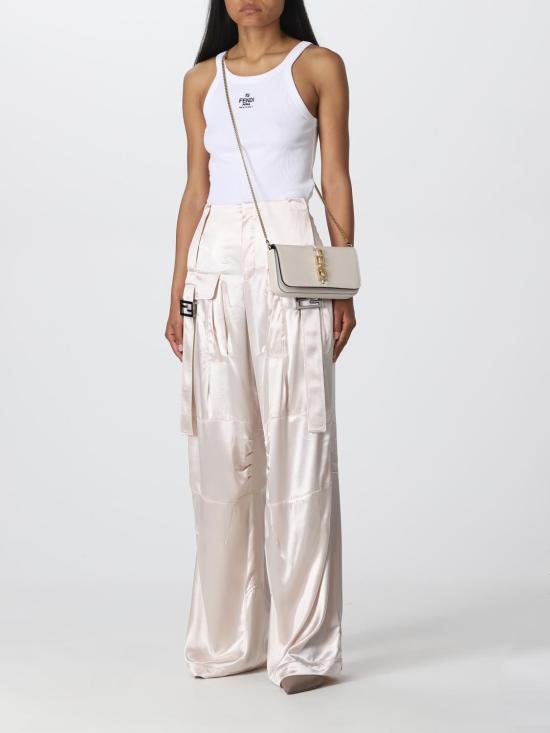 26SS 펜디 코튼 탑 FS7966ANQM F0ZNM White - FENDI