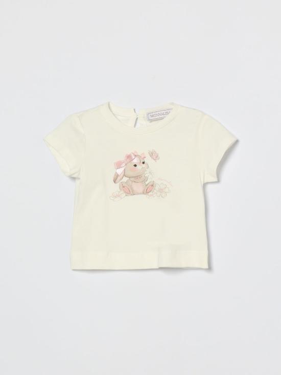 26SS [키즈] 모나리자 티셔츠 39G6087002 0001 Yellow Cream