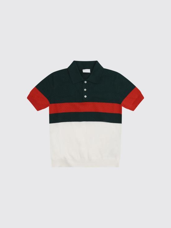 26SS [키즈] 구찌 폴로 셔츠 851151XKFDE 9060 White