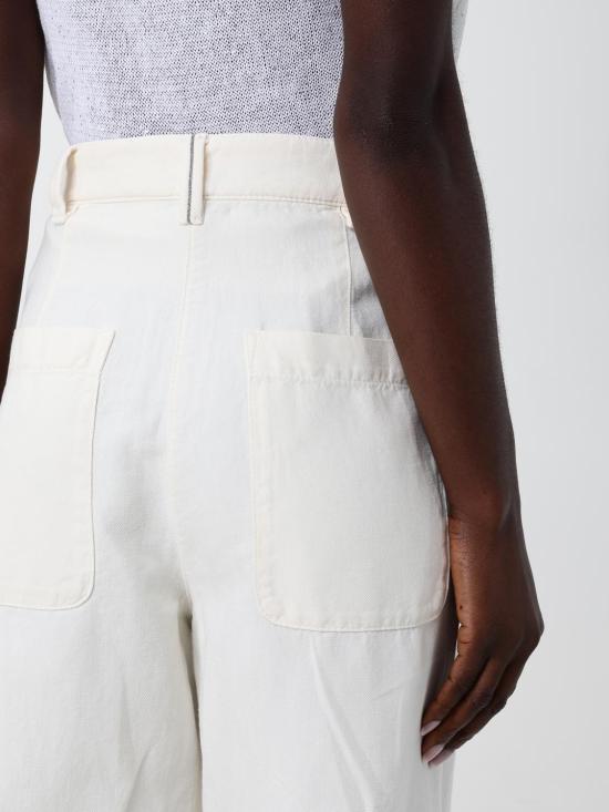 26SS 브루넬로 쿠치넬리 스트레이트 팬츠 ML996P5896 C1101 Sand - BRUNELLO CUCINELLI