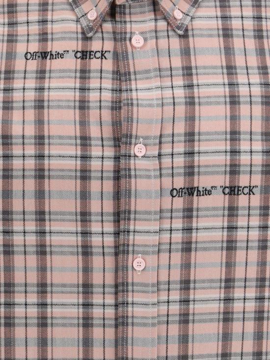 26SS 오프화이트 긴팔 셔츠 44XGE04MS26F001680 6080 Violet - OFF WHITE