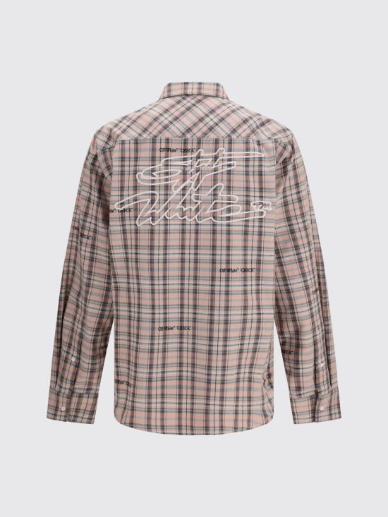 26SS 오프화이트 긴팔 셔츠 44XGE04MS26F001680 6080 Violet - OFF WHITE