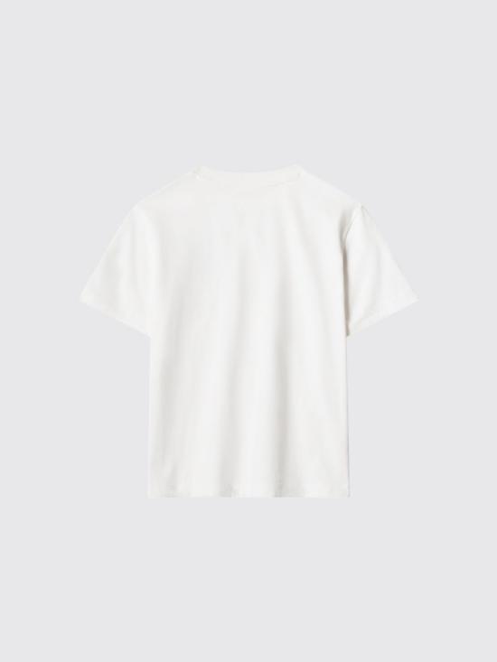 26SS [키즈] 메종키츠네 티셔츠 MQUJT00KJBIT2 P100 White - MAISON KITSUNE