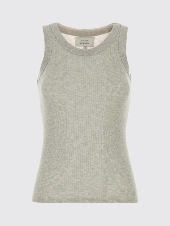 26SS 루루 드 세종 민소매 티셔츠 LIMBALDS GREY MELANGE Grey - LOULOU DE SAISON