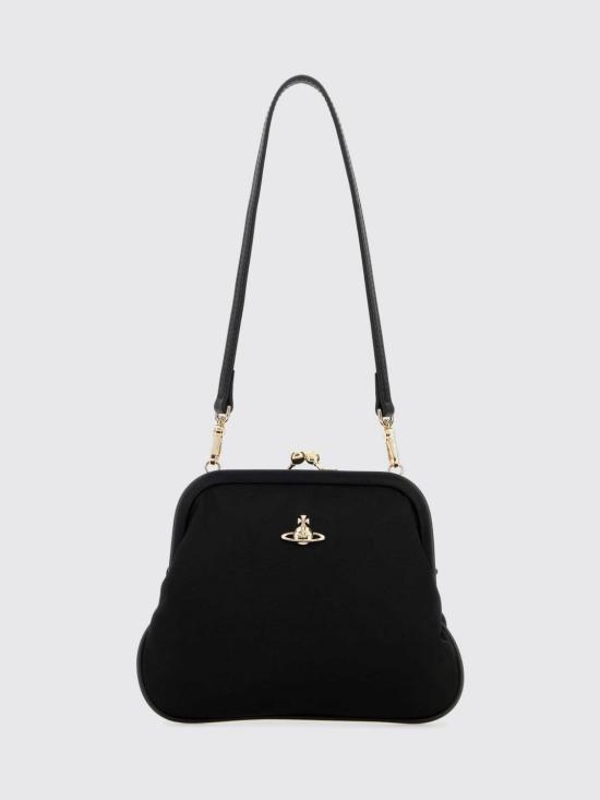 26SS 비비안웨스트우드 클라스프 클로저 비비안 숄더백 4B01001BWW01F4 N401 Black
