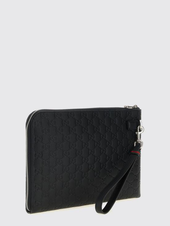 26SS 구찌 GG 엠블럼 파우치 850223AAFOK 1053 Black - GUCCI