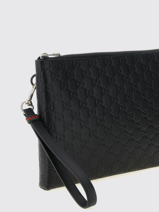 26SS 구찌 GG 엠블럼 파우치 850223AAFOK 1053 Black - GUCCI