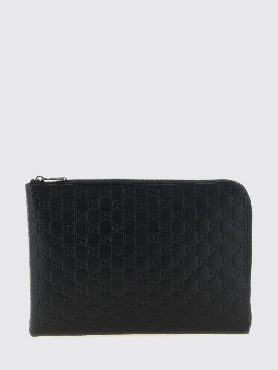 26SS 구찌 GG 엠블럼 파우치 850223AAFOK 1053 Black