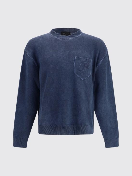 26SS 디스퀘어드2 스웨터 S71HA1411D13214 524 Navy - DSQUARED2