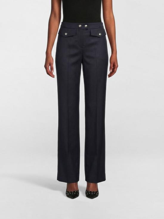 26SS 알렉산더 맥퀸 스트레이트 팬츠 867034QJAAC 4003 Navy