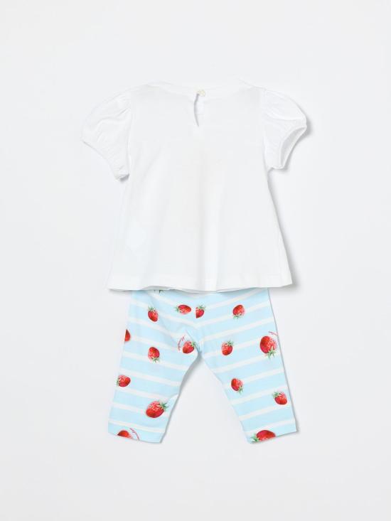 26SS [키즈] 모나리자 오버롤 31G5047206 9952 White - MONNALISA