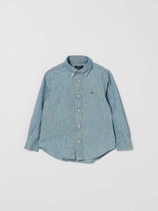 26SS [키즈] 폴로 랄프로렌 데님 셔츠 322703283 001 Denim
