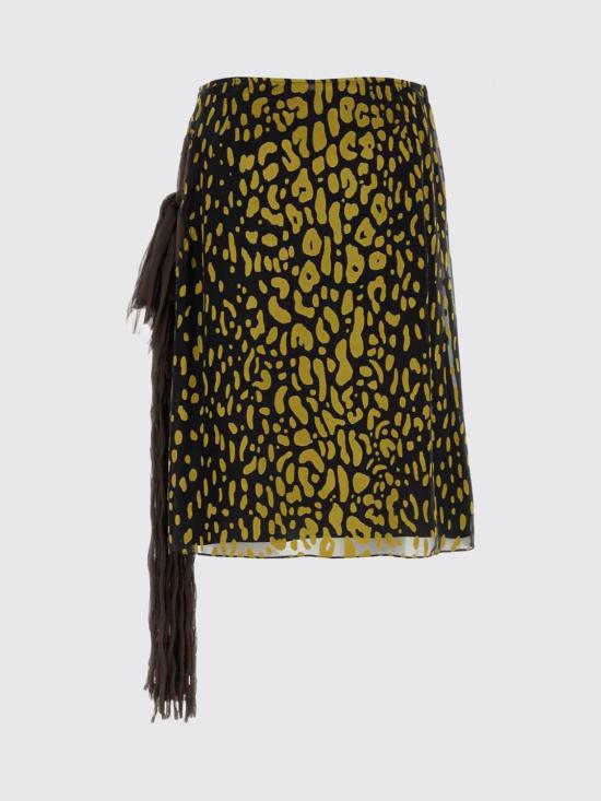 26SS 살바토레 페라가모 미디 스커트 13I351 793479 Beige - SALVATORE FERRAGAMO