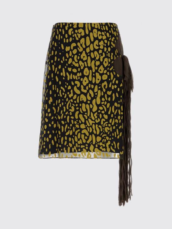 26SS 살바토레 페라가모 미디 스커트 13I351 793479 Beige - SALVATORE FERRAGAMO