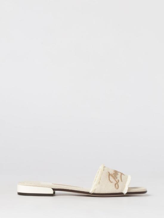 26SS 지미추 힐/펌프스 JOAFLATEIK ALMOND MIX CAPPUCCINO White