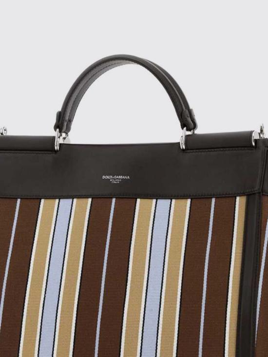 26SS 돌체앤가바나 Sicily jacquard fabric 핸드백 BM2448B0379 8S739 Brown - DOLCE & GABBANA