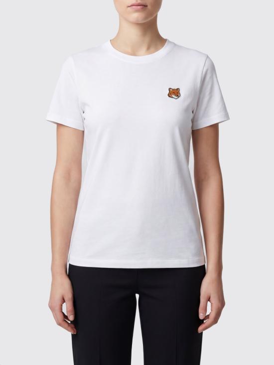 26SS 메종키츠네 폭스 헤드 레귤러 폴로 티셔츠 PW00113KJ7026 P100 White