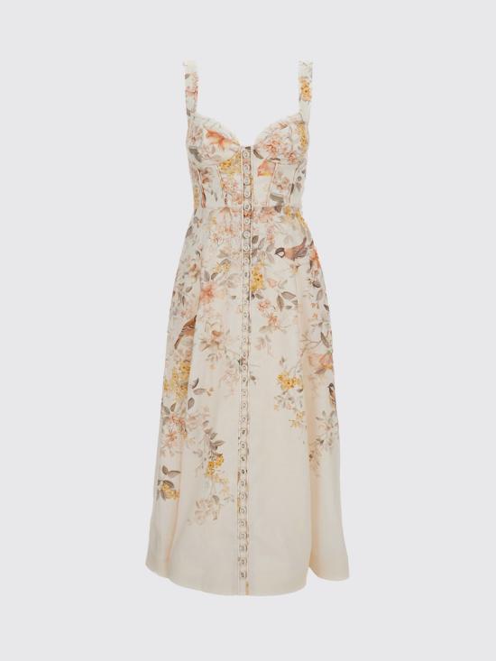 26SS 짐머만 롱 원피스 7525DS261 CMSO Nude - ZIMMERMANN