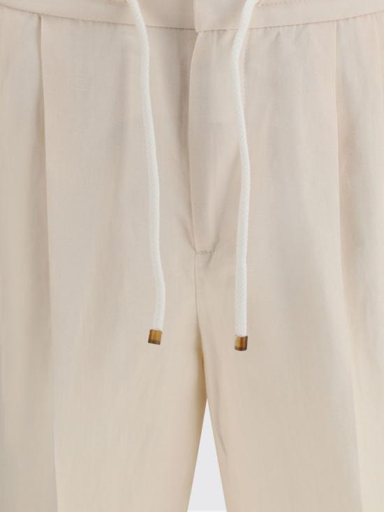 26SS 브루넬로 쿠치넬리 스트레이트 팬츠 MH255E1710 C2441 White - BRUNELLO CUCINELLI