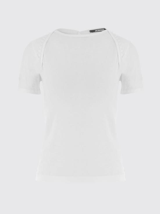 26SS 자크뮈스 반팔 티셔츠 TSW00568AJ00189 100 White - JACQUEMUS