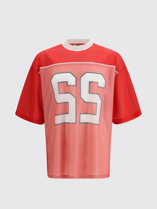 26SS 모스키노 반팔 티셔츠 261ZZA07260247 1115 Red - MOSCHINO