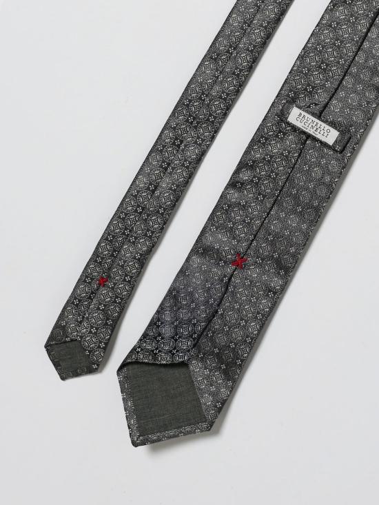 26SS 브루넬로 쿠치넬리 넥타이 MR8360018 C002 Charcoal - BRUNELLO CUCINELLI