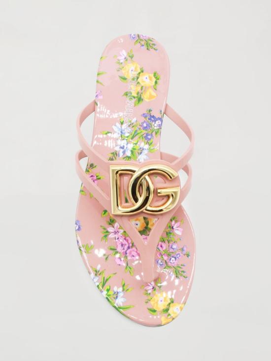 26SS 돌체앤가바나 러버 비치웨어 슬라이드 CW2418AY850 HF5XL Pink - DOLCE & GABBANA