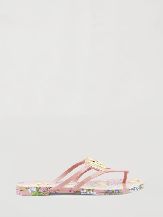 26SS 돌체앤가바나 러버 비치웨어 슬라이드 CW2418AY850 HF5XL Pink