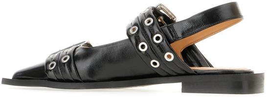 25FW 가니 페미닌 버클 발레리나 S27304926099 BLACK - GANNI