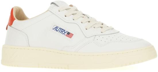 26SS 오트리 메달리스트 로우 스니커즈 AULMTB03WHITESPICYORANGE - AUTRY