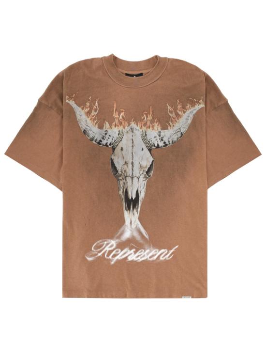 26SS 리프레젠트 반팔 티셔츠 MLM100592 16 BROWN
