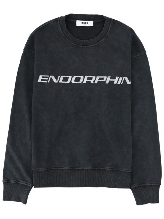 26SS 엠에스지엠 긴팔 티셔츠 4040MM76SE 26709298 CHARCOAL