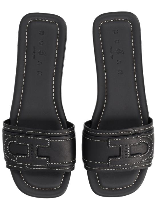 26SS 호간 샌들 HXW6850GC20 KXTB999 BLACK - HOGAN