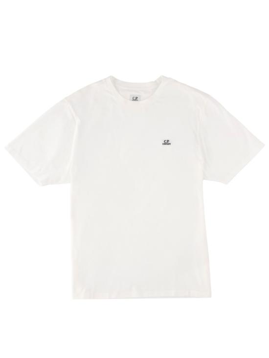 26FW 씨피 컴퍼니 30/1 저지 숏슬리브 로고 패치 티셔츠 RCCMTS726A 005100W103 WHITE