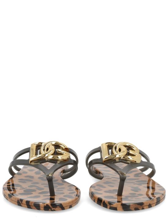 26SS 돌체앤가바나 러버 비치웨어 슬라이드 CW2418 AY850HY13M ANIMALIER - DOLCE & GABBANA
