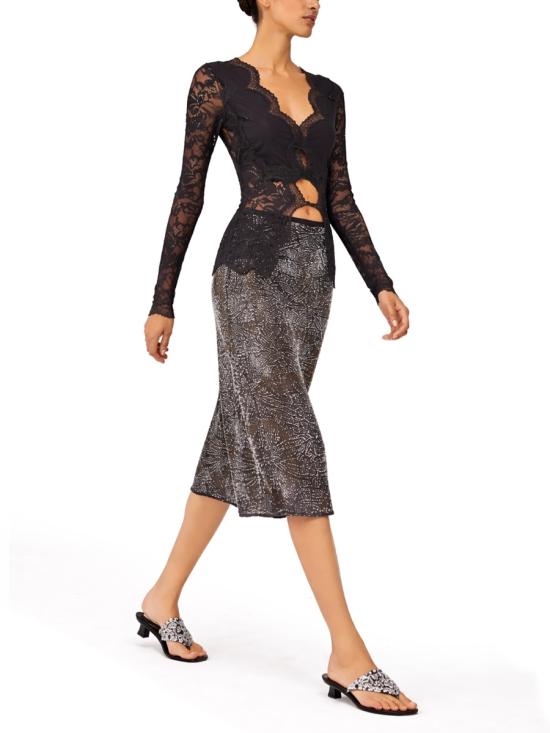 26SS 파코라반 긴팔 티셔츠 26PJTO173PA0170 P001 BLACK - PACO RABANNE