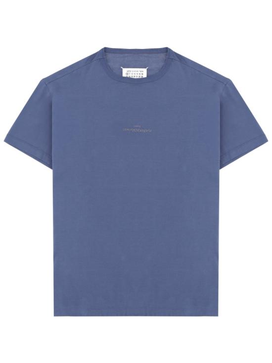 26SS 마르지엘라 디스토티드 로고 티셔츠 S30GC0701 S22816469 BLUE