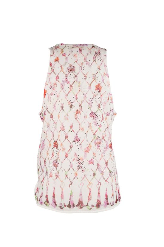 26SS 제니 민소매 티셔츠 80AJM6P2NS866 495 PINK - GENNY