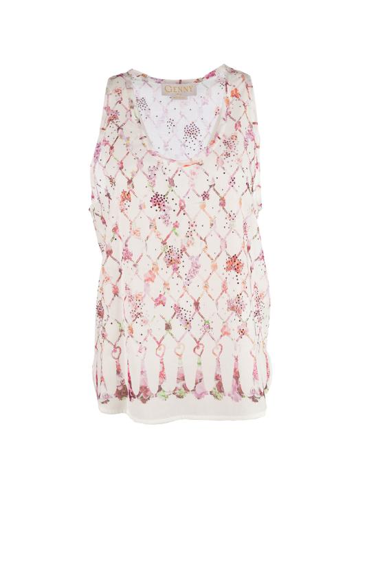 26SS 제니 민소매 티셔츠 80AJM6P2NS866 495 PINK