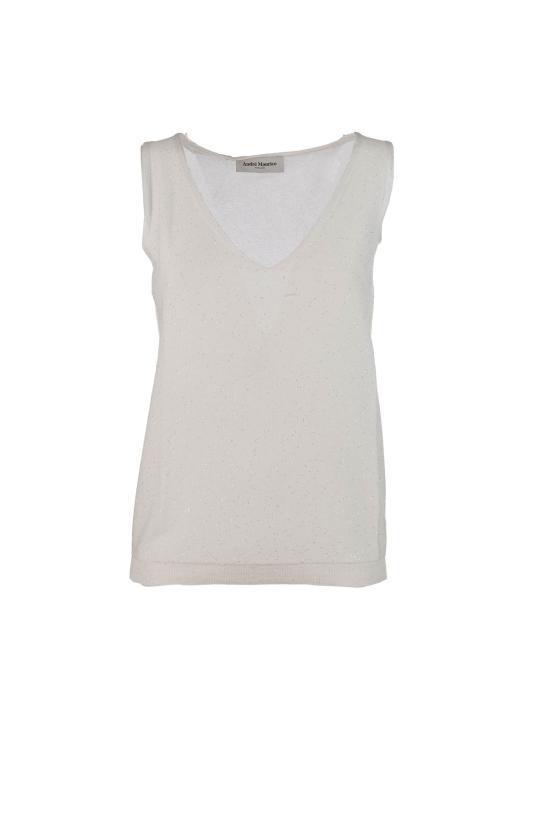 26SS ANDRÈ MAURICE 스웨터 260V02 217BIA Bianco